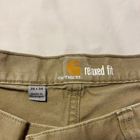 Men's Carhartt RUGGED FLEX® RELAXED FIT CANVAS WORK PANT - Picture 7 of 12